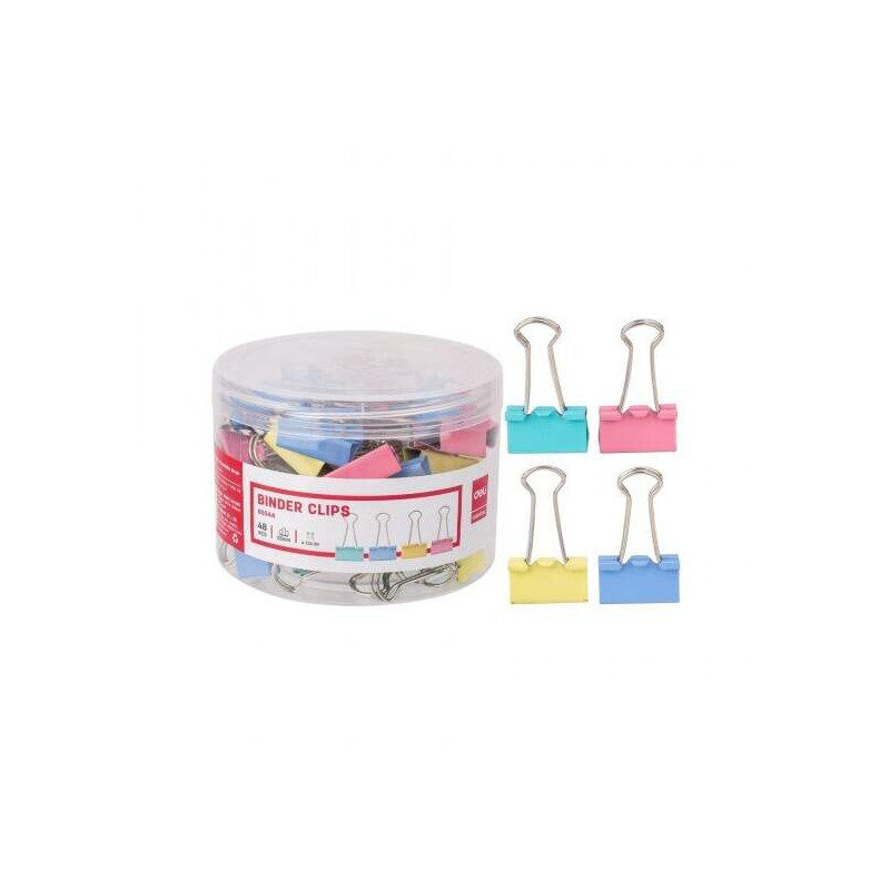 KLIPS DO AKT 25MM 48SZT MIX KOLORÓW DELI E8554A