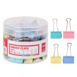 KLIPS DO AKT 19MM MIX KOLORÓW 40SZT DELI E8555A