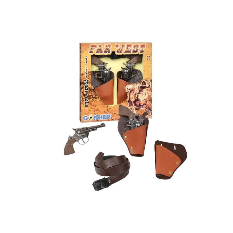 GONHER 2 rewolwery kowboja+kabura 147/0 14704