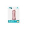 Balon fol Smart Cyfra1 j.róż mat76cm CH-SJR1 59035