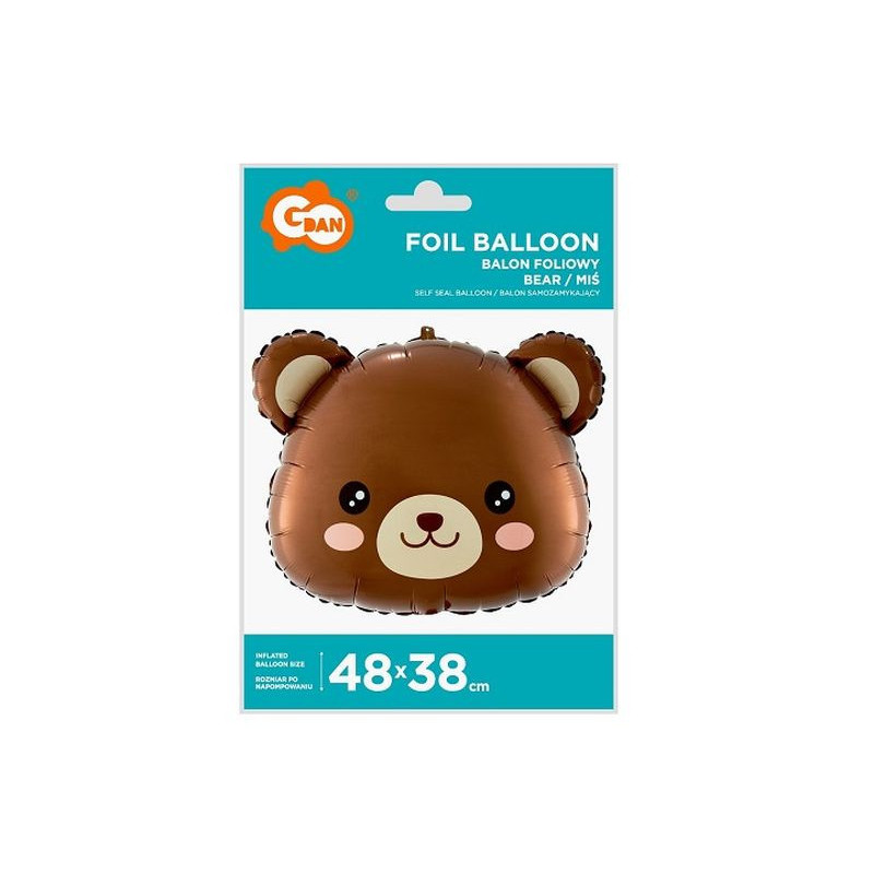  Balon foliowy Miś/głowa BF-HMIS 84112