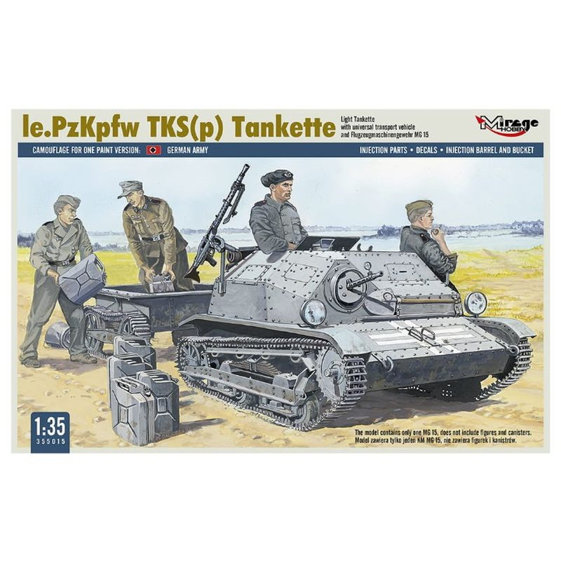 Mirage zest.d/sklej.Tank TKS-MG15+wózek S05 355015