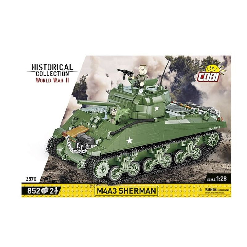 COBI HC WWII czołg M4A3 Sherman 852kl 2570