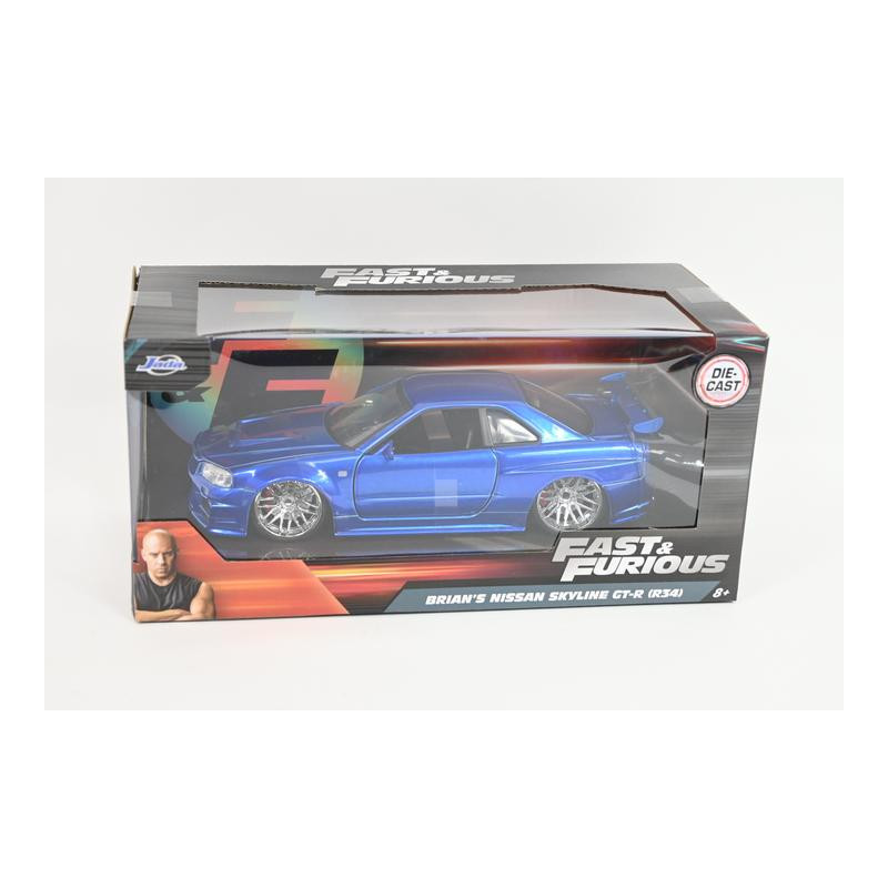 JADA F_F Nissan Skyline blue 2002 1:24 9397173314