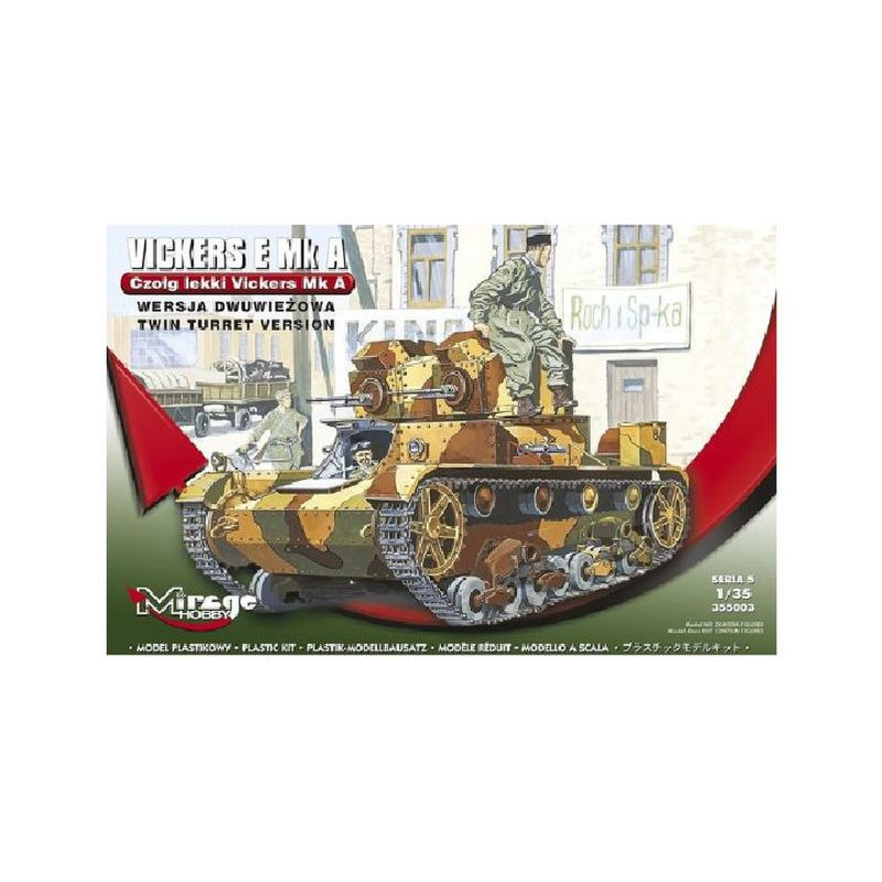 Mirage zest.d/sklej.Czołg Vickers E MKA S05 355003