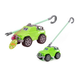 Samochód do pchania Deni z rączką zielony 01911