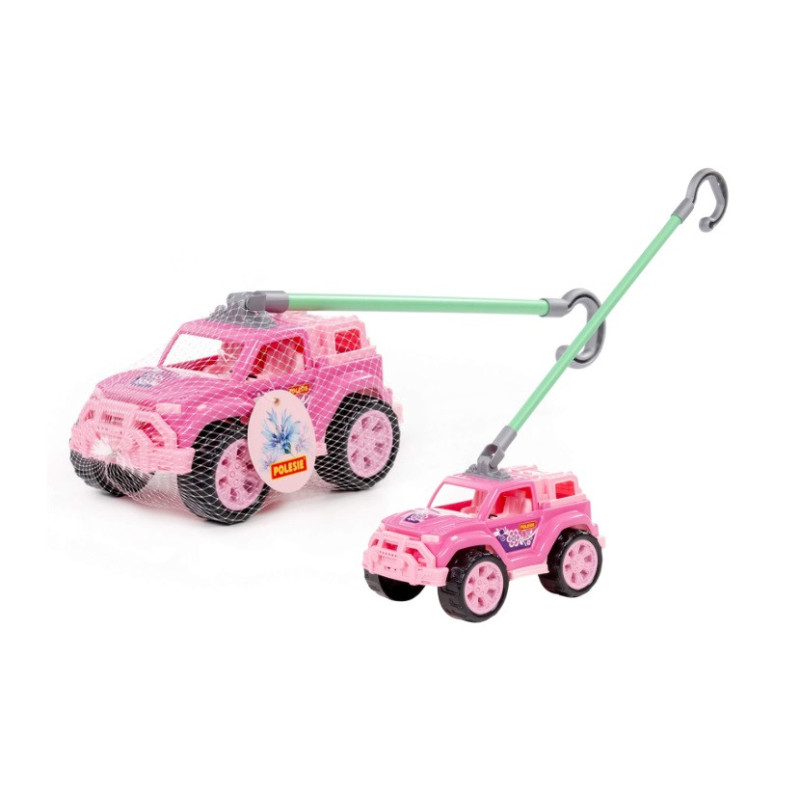 Samochód do pchania Legionista z rączką róż 63905