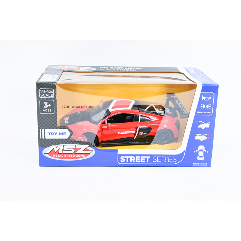 MSZ model Audi R8 LMS czerwony św/dźw 23125