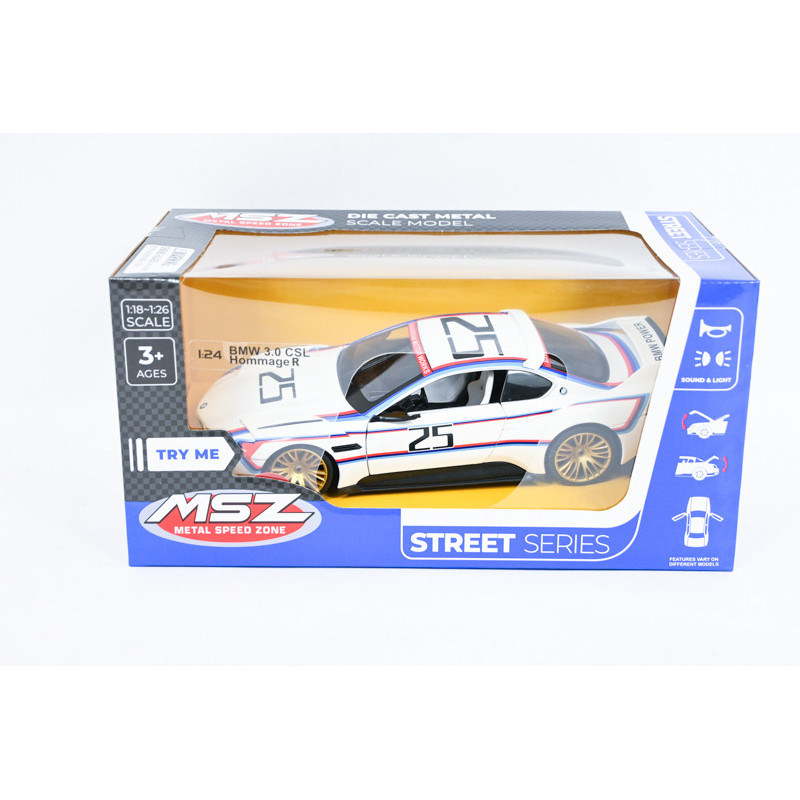 MSZ model BMW 3.0 CSL Hommage R bia.św/dźw 25693