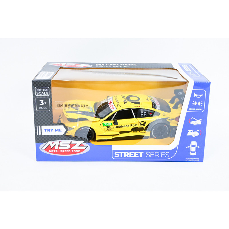 MSZ model BMW M4 DTM żółty św/dźw 68256A 25310