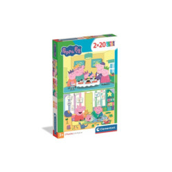 CLE puzzle 2x20 SuperKolor Peppa Pig 24831