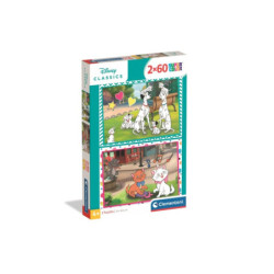 CLE puzzle 2x60 SuperKolor Disney Classics 24836