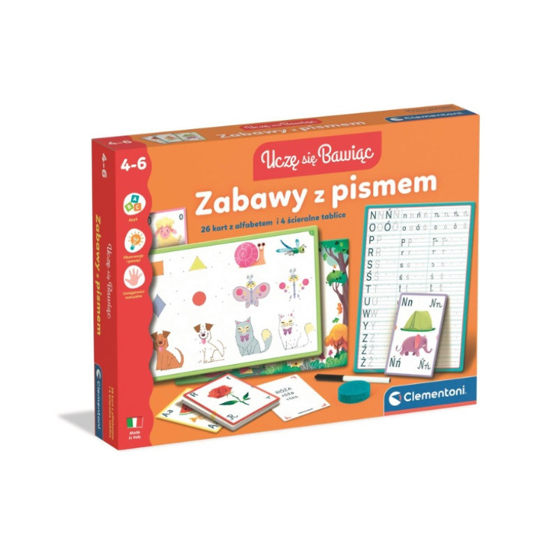 CLE Uczę się bawiąc! Zabawy z pismem 50431