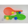  Rakietki plastikowe 55cm+3piłki gąbka 00412