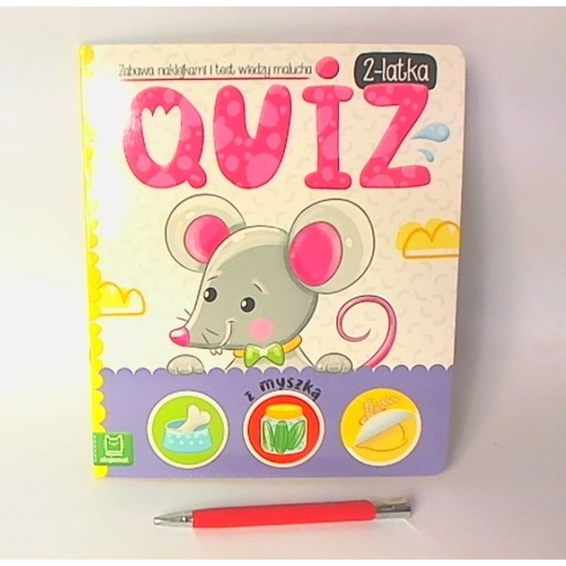  Quiz 2-latka z myszką Zabawa naklejk...32823