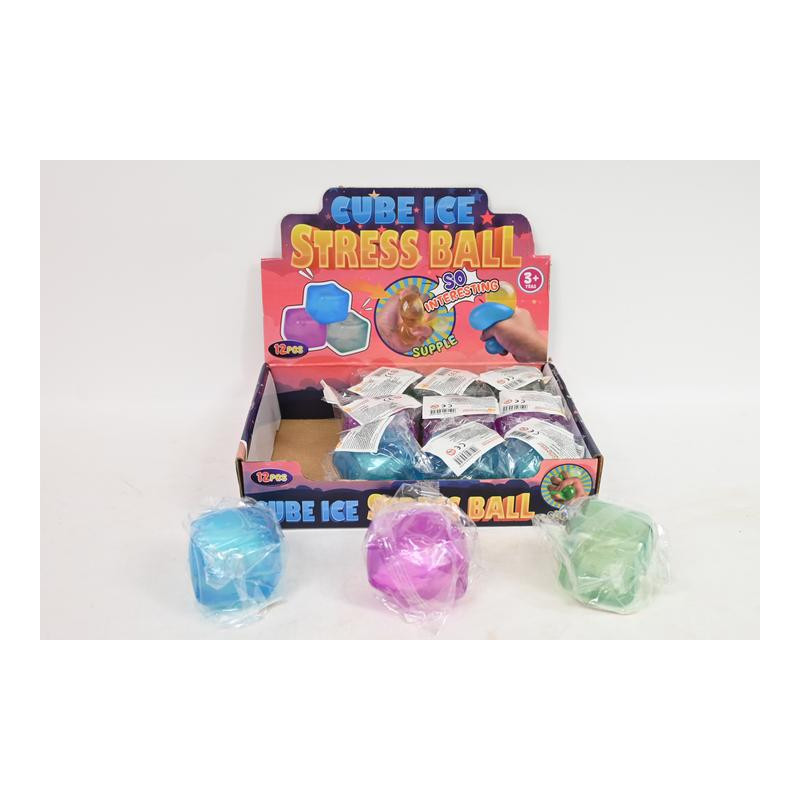 Gniotek kostka 5cm 12/disp 04325