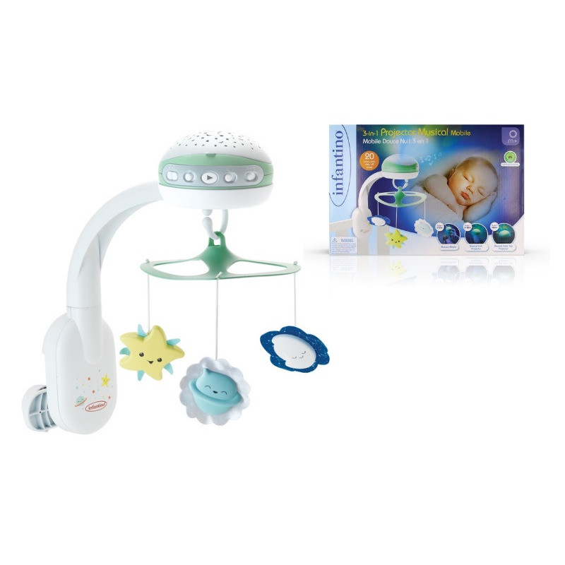 INFANTINO 3w1 muzyczna karuzelka zielona 51947