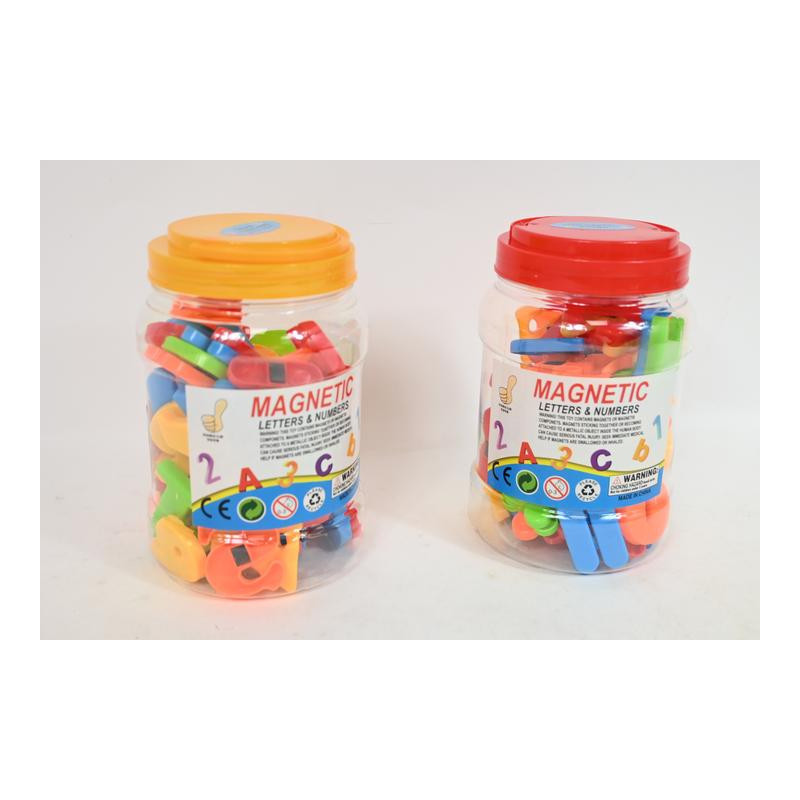 Literki cyferki magnetyczne słoik 03816
