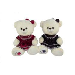 Miś M-3617 w sukience 2rodz 30cm 159823