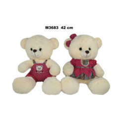 Miś M-3683 2rodz ubranko 42cm 162762
