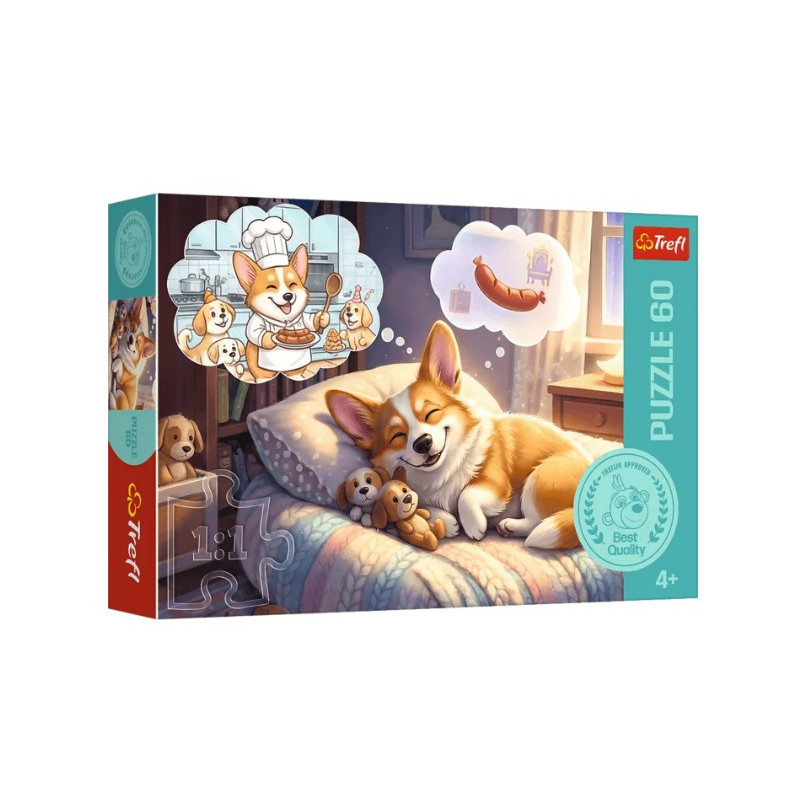 PUZZLE 60 Corgi w krainie snów 17434
