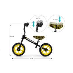  Rowerek Biegowy Dragon Black 6343 00184