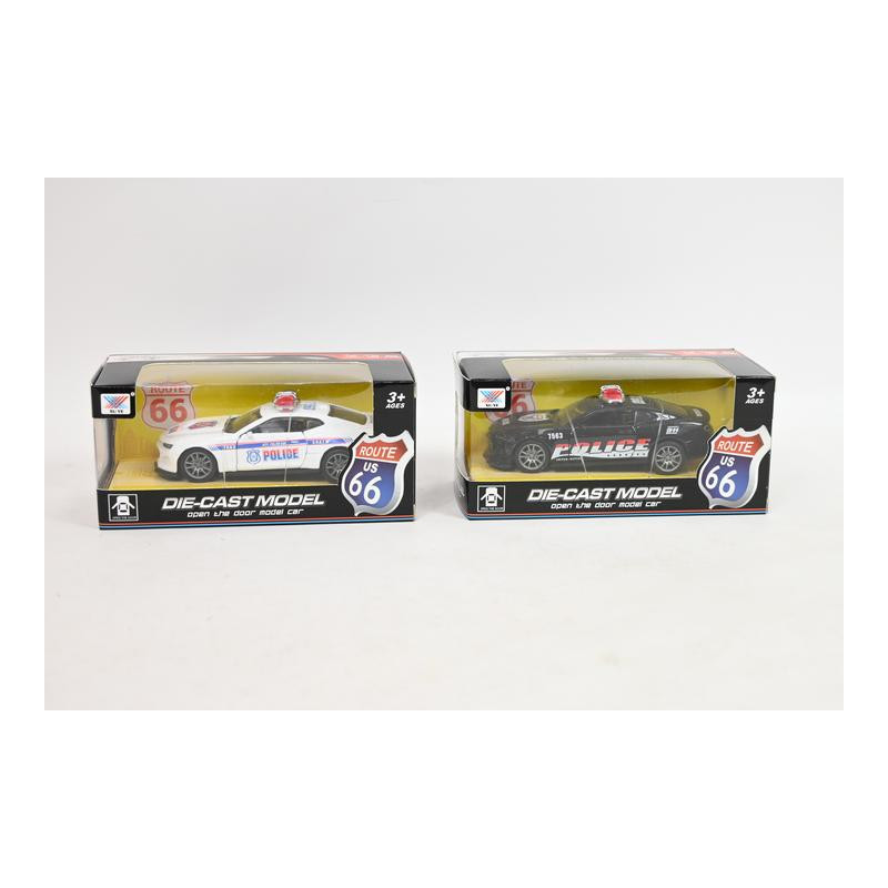Samochód metalowy policja box MPQ36056-4 05649
