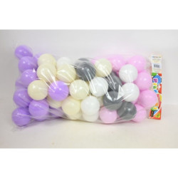 Piłeczki basenowe 80szt pastel róż BĄCZEK 05460