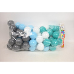 Piłeczki basenowe 80szt pastel turkus BĄCZEK 05477