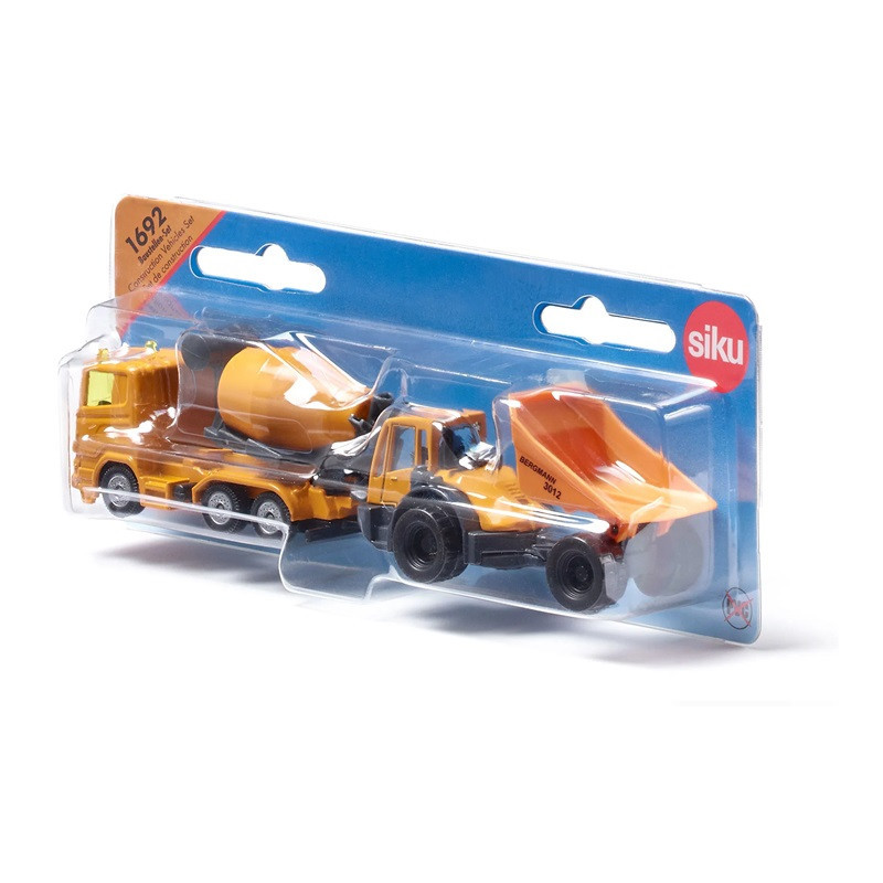 SIKU ORANGE Zestaw pojazdów budowlanych 1692