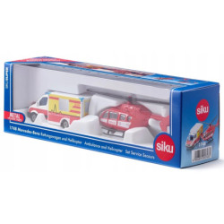 SIKU SUPER Mercedes-Benz Ambulans+helikop.rat.1748