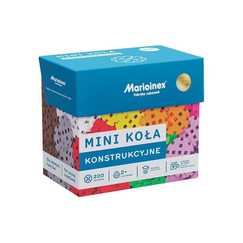 Klocki wafle mini Koła konstr.200 04121