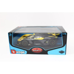 BBU 1:18 BugattiBolide Metalicblack/yellow 11047YL