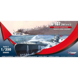 Mirage zest.d/sklej.U-Boot U-107 IX-B S05 350503