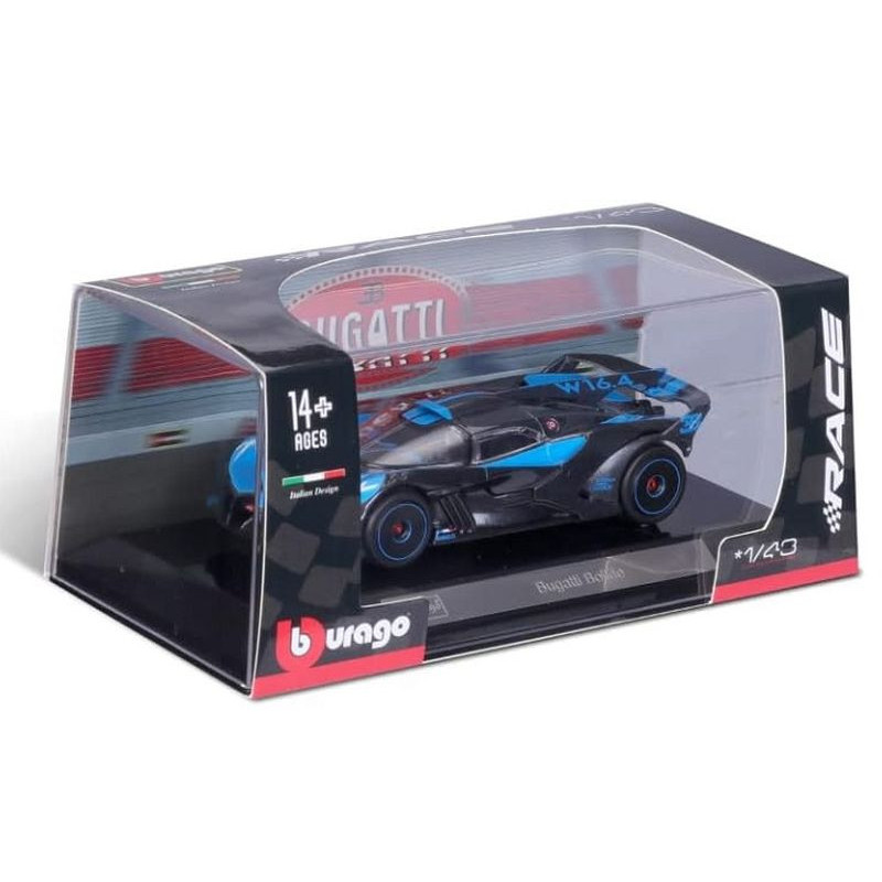 BBU 1:43 Bugatti Bolide metal.black/blue 38306