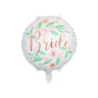 Balon fol.Bride kwiaty 45cm biały 05341