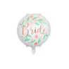 Balon fol.Bride kwiaty 45cm biały 05341
