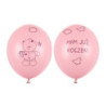 Balony 30cm Miś mam już... PastelPink A6 00284