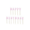 Świeczki urodz.HappyBirthday 25cm fiolet A13 67561