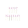 Świeczki urodz.HappyBirthday 25cm fiolet A13 67561