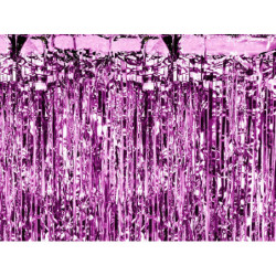 Kurtyna Party purpurowy 90x250cm 53334