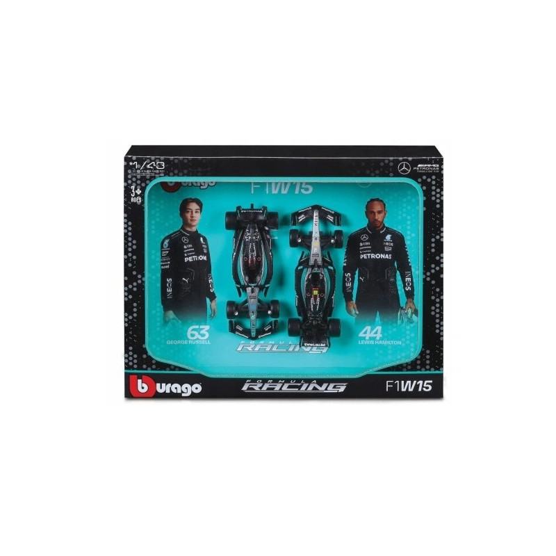 BBU 1:43 Mercedes AMG W15 2024 2pack 38115