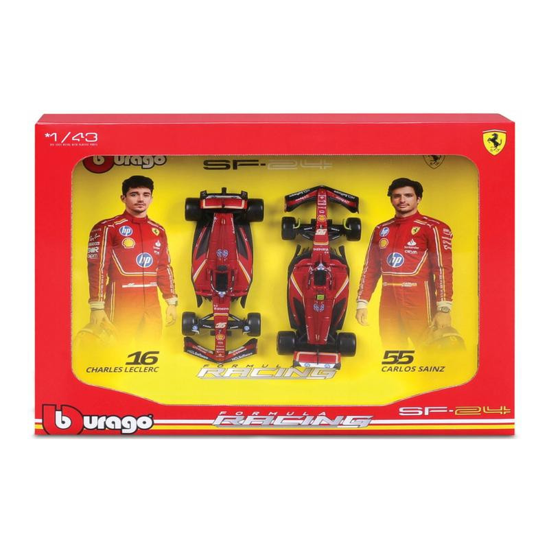 BBU 1:43 Ferrari SF-24 2pak Leclerc-Sainz 36856