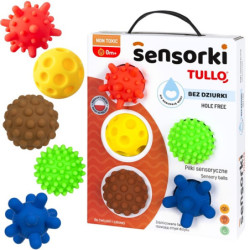 Piłeczki sensoryczne 5szt b/dziurki REF800 78000
