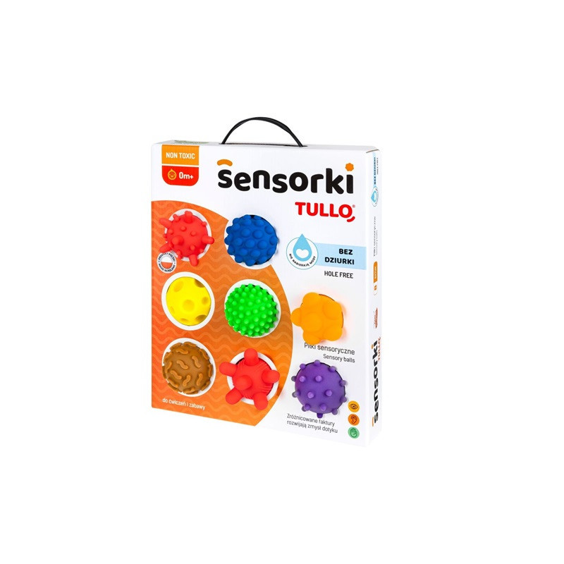 Piłeczki sensoryczne 8szt bez dziurki REF802 78024