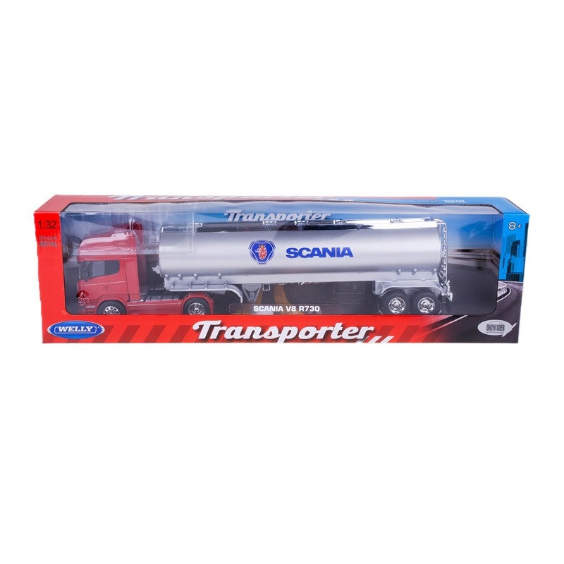 WELLY 1:32 truck z przycz.Scania760Oil 32672 26722