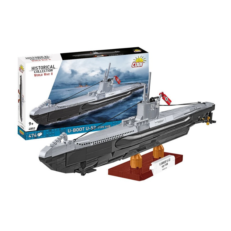 COBI HC WWII U-Boot U-52 Type VIIB 474kl 4852