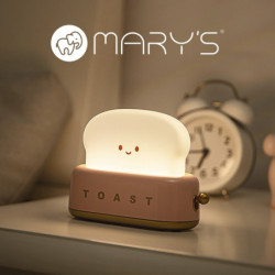 MARY_S lampka nocna LED Toster róż 07216