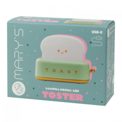 MARY_S lampka nocna LED Toster zielony 07209