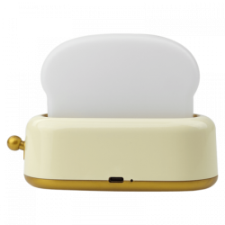 MARY_S lampka nocna LED Toster żółty 07223
